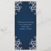 Karten mit indischem Stil für Navy und Silver (Rückseite)