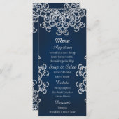 Karten mit indischem Stil für Navy und Silver (Vorne/Hinten)