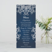 Karten mit indischem Stil für Navy und Silver (Stehend Vorderseite)