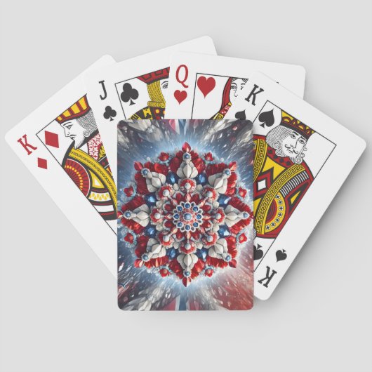 Karten mit norwegischen Farben spielen Spielkarten (Rückseite)