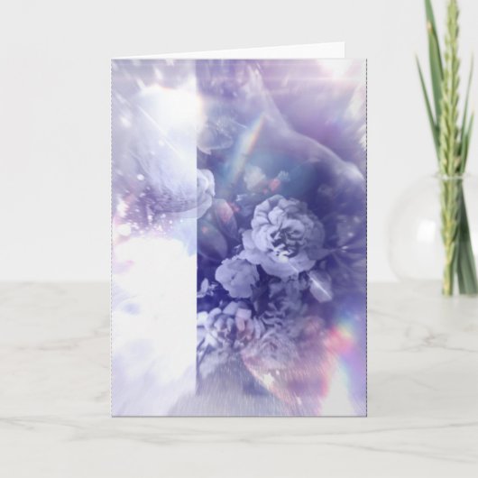 Karten mit Plüsch-Rosendesign (Vorderseite)
