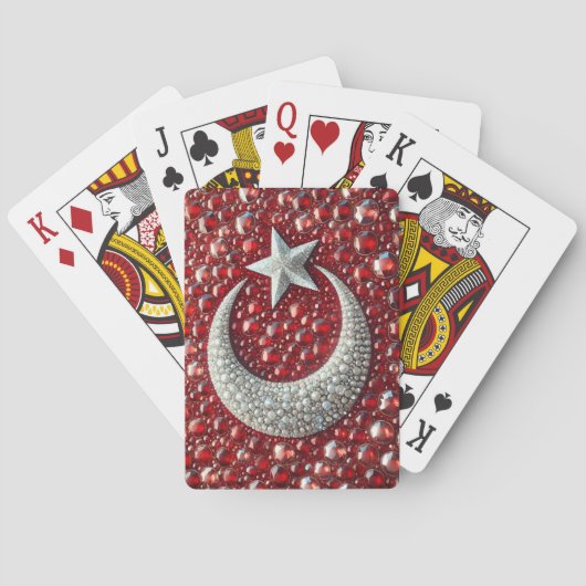 Karten mit türkischen Farben spielen Spielkarten (Rückseite)