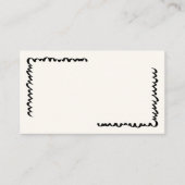 Karten mit Vintagem Whimsical-Namen, handgezeichne (Vorderseite)