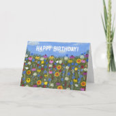 Karten mit Wildblumen und Gänseblümchen (Vorderseite)