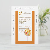 Karten-moderner Herbst der Richtungs-3.5x6 Einladung (Stehend Vorderseite)