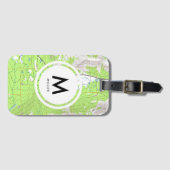 Karten-Monogramm Gepäckanhänger (Vorderseite (Horizontal))