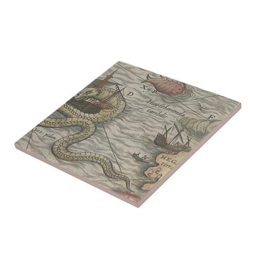 Karten-Monster/Seeschlange Fliese (Seite)