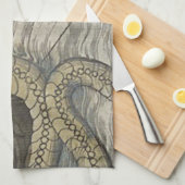 Karten-Monster/Seeschlange Geschirrtuch (Viertel Falte)