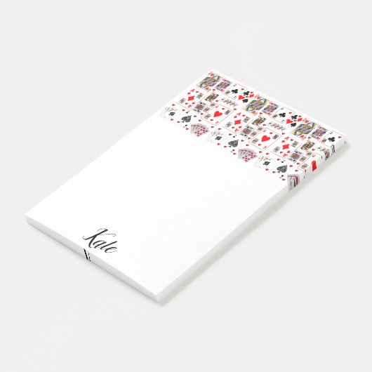 Karten nach dem Spiel Post-it Klebezettel (angewinkelt)