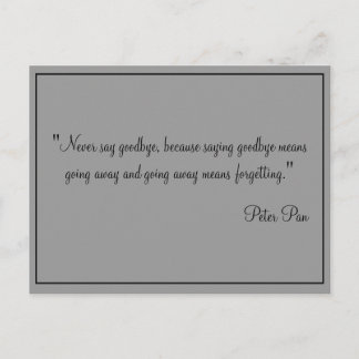 Karten nehmen nie Abschied