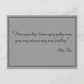 Karten nehmen nie Abschied (Vorderseite)