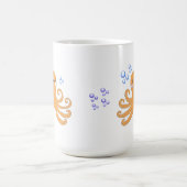 Karten-Oktopus Kaffeetasse (Mittel)