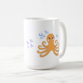 Karten-Oktopus Kaffeetasse (VorderseiteRechts)