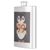 Karten-Pinguin mit der Nummer 99 Flachmann (Links)