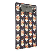 Karten-Pinguin mit der Nummer 99 Mini Klemmbrett (Schrägansicht)