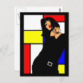 KARTEN POSTALES POP ART DESIGNS LOGOS VISUELS (Vorne/Hinten)