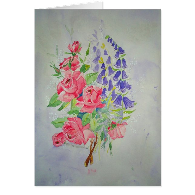 Karten-Rosen und Fingerhut (Vorne)