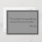 Karten sagen nie Auf Wiedersehen (Vorne/Hinten)