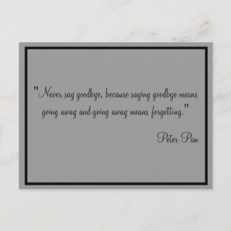 Karten sagen nie Auf Wiedersehen