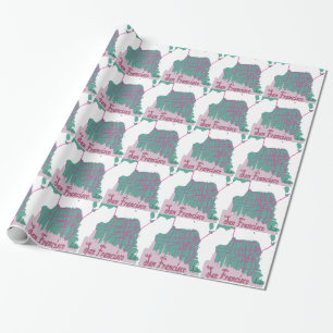 Karten San Francisco Geschenkpapier