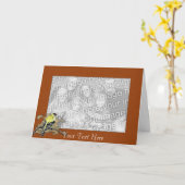 Karten-Schablone - Goldfinch-Grenze Karte (Gelbe Blume)