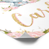 Karten Schildern Poster Elephant Birthday Baby Dus (Ecke)