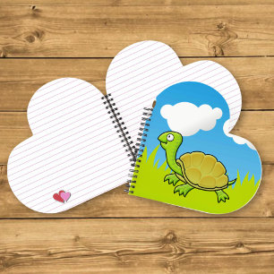 Karten-Schildkröte Notizbuch