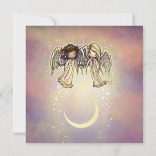 Karten-Set Kleine Engel Illustrierte Kunst Mitteilungskarte