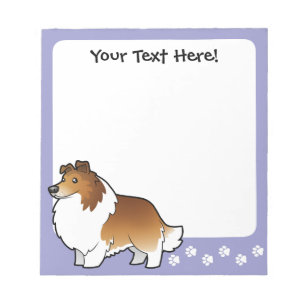 Karten Shetland-Schäferhund / Collie Notizblock