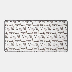 Karten Simple Cats Linienzeichnung Schreibtischunterlage