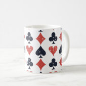 Karten spielen: Abstraktes Muster grunge Kaffeetasse (VorderseiteRechts)