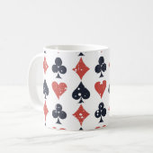 Karten spielen: Abstraktes Muster grunge Kaffeetasse (Vorderseite Links)