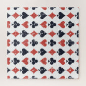 Karten spielen: Abstraktes Muster grunge Puzzle (Horizontal)