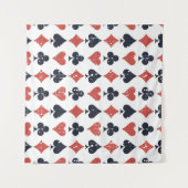 Karten spielen: Abstraktes Muster grunge Wandteppich (Vorderseite (Horizontal))