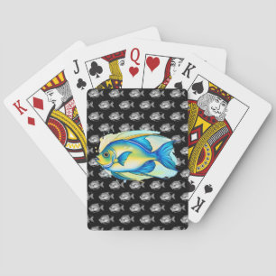 Karten spielen - Aquarellreihe: Angelfish Spielkarten