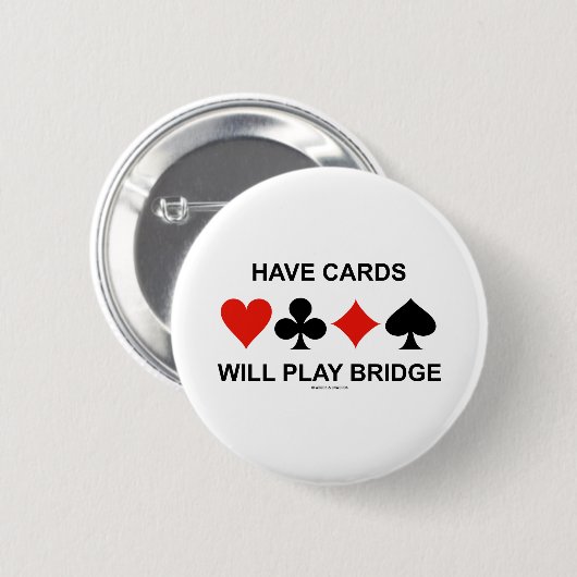 Karten spielen Bridge (vier Card-Anzug) Button (Vorne & Hinten)