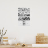 Karten spielen, die "Bubble"-Abenteuer besiegen Poster (Küche)