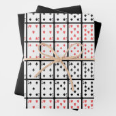 Karten spielen durch König Geschenkpapier Set (Beispiel)