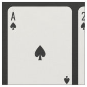 Karten spielen durch König Stoff (Nahaufnahme)