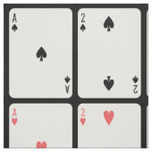 Karten spielen durch König Stoff (Muster)