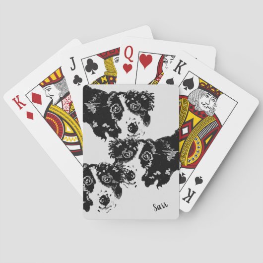 Karten spielen: Folgen Sie dem Leader Spielkarten (Rückseite)