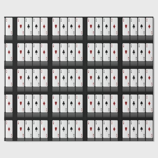 Karten spielen geschenkpapier (Flach)