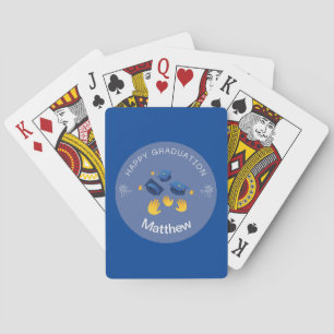 Karten spielen - Happy Abschluss - Name hinzufügen Spielkarten