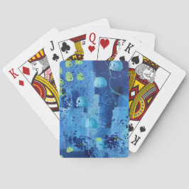 Karten spielen im Quallendesign Spielkarten