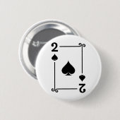 Karten spielen Kostüm 2 Spaßkarte 2 Karte Button (Vorne & Hinten)