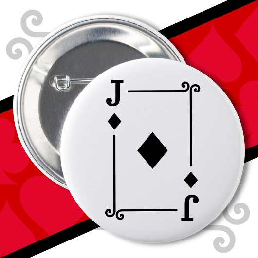 Karten spielen Kostüm Jack Diamonds Card Jack Kart Button