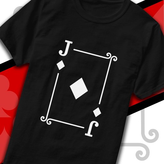 Karten spielen Kostüm Jack Diamonds Card Jack Kart T-Shirt