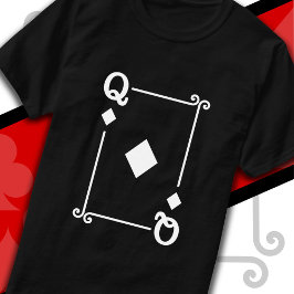 Karten spielen Kostüm Queen Diamonds Card Queen T-Shirt