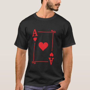 Karten spielen Kostümakkarton Ace Hörkarte Ace Kar T-Shirt