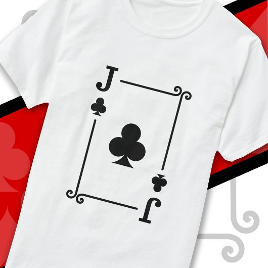 Karten spielen Kostüme Jack Clubs Card Jack Card K T-Shirt